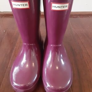 Girls hunter boots size 10